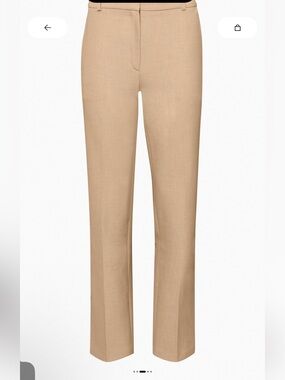 Aritzia Babaton Genesis Wide Straight-Leg Pants w side slit | Size 4